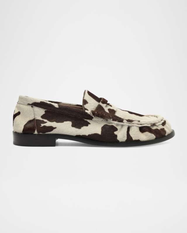 Tyche Calf Hair Penny Loafers